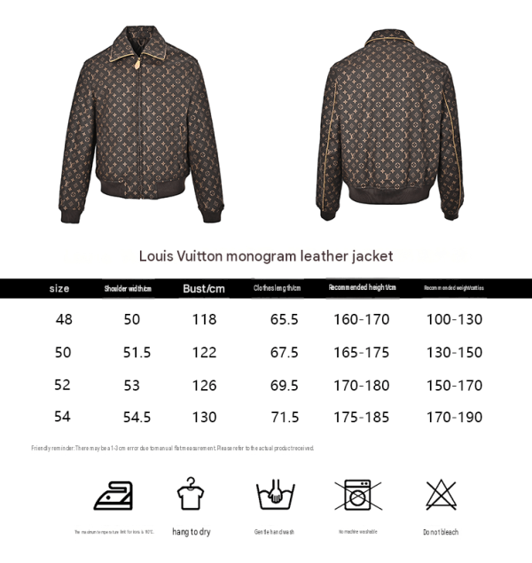 Louis Vuitton Padded Leather Blouson All-Over Monogram Brown (1) Louis Vuitton Padded Leather Blouson All-Over Monogram Brown