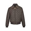 Louis Vuitton Padded Leather Blouson All-Over Monogram Brown (3) Louis Vuitton Padded Leather Blouson All-Over Monogram Brown