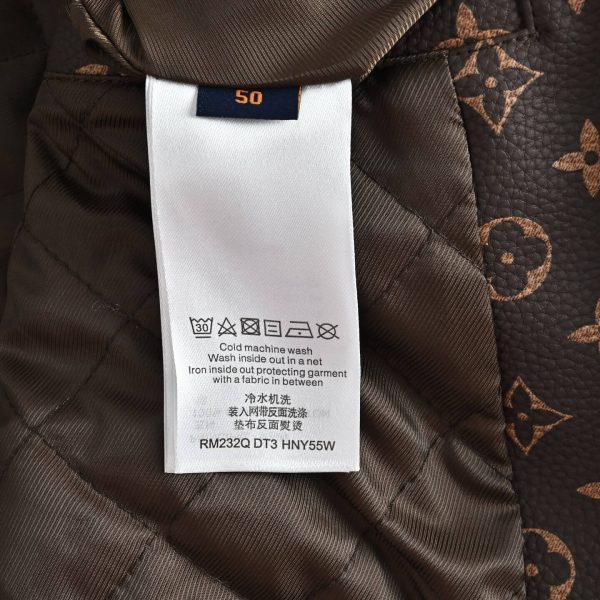 Louis Vuitton Padded Leather Blouson All-Over Monogram Brown (6) Louis Vuitton Padded Leather Blouson All-Over Monogram Brown