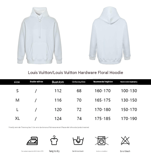Louis Vuitton Pullover Hoodie Monogram Flower Toggle White (1) Louis Vuitton Pullover Hoodie Monogram Flower Toggle White
