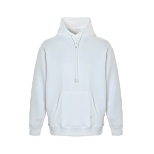 Louis Vuitton Pullover Hoodie Monogram Flower Toggle White