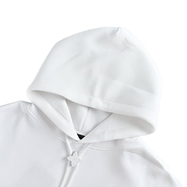 Louis Vuitton Pullover Hoodie Monogram Flower Toggle White (7) Louis Vuitton Pullover Hoodie Monogram Flower Toggle White