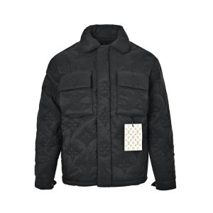Louis Vuitton Quilted Monogram Padded Light Blouson Black (2) Louis Vuitton Quilted Monogram Padded Light Blouson Black