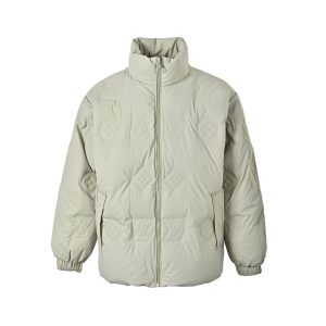 Louis Vuitton Quilted Monogram Puffer Jacket Light Grey (9) Louis Vuitton Quilted Monogram Puffer Jacket Light Grey