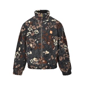 Louis Vuitton Reversible Monogram Fleece Blouson CharcoalBrown (6) Louis Vuitton Reversible Monogram Fleece Blouson Charcoal/Brown
