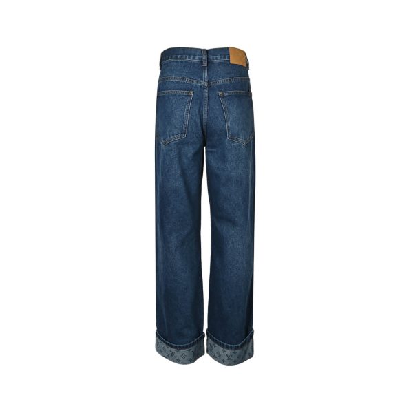 Louis Vuitton Signature Turn Up Denim Skate Pants Dark Wash (6) Louis Vuitton Signature Turn Up Denim Skate Pants Dark Wash