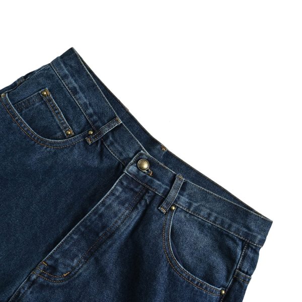 Louis Vuitton Signature Turn Up Denim Skate Pants Dark Wash (9) Louis Vuitton Signature Turn Up Denim Skate Pants Dark Wash