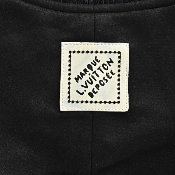 Louis Vuitton Signature Varsity Blouson Monogram Flower Patch Black (4) Louis Vuitton Signature Varsity Blouson Monogram Flower Patch Black