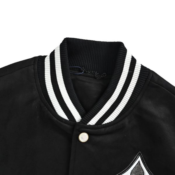 Louis Vuitton Signature Varsity Blouson Monogram Flower Patch Black (7) Louis Vuitton Signature Varsity Blouson Monogram Flower Patch Black