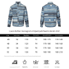 Louis Vuitton Striped Patchwork Denim Shirt Monogram Detail Blue (1) Louis Vuitton Striped Patchwork Denim Shirt Monogram Detail Blue