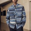 Louis Vuitton Striped Patchwork Denim Shirt Monogram Detail Blue (7) Louis Vuitton Striped Patchwork Denim Shirt Monogram Detail Blue