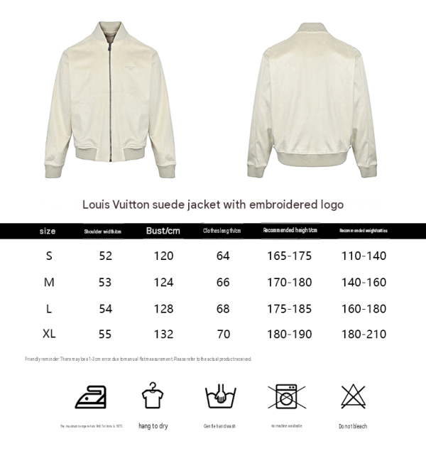 Louis Vuitton Suede-Effect Bomber Blouson Cream (1) Louis Vuitton Suede-Effect Bomber Blouson Cream