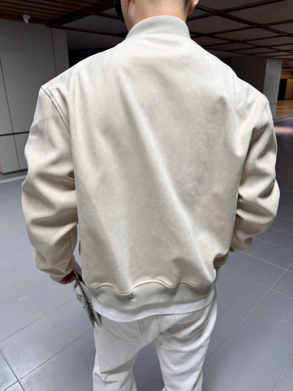 Louis Vuitton Suede-Effect Bomber Blouson Cream (2) Louis Vuitton Suede-Effect Bomber Blouson Cream
