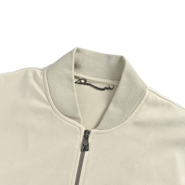 Louis Vuitton Suede-Effect Bomber Blouson Cream (3) Louis Vuitton Suede-Effect Bomber Blouson Cream
