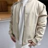 Louis Vuitton Suede-Effect Bomber Blouson Cream (4) Louis Vuitton Suede-Effect Bomber Blouson Cream