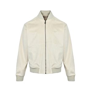 Louis Vuitton Suede-Effect Bomber Blouson Cream
