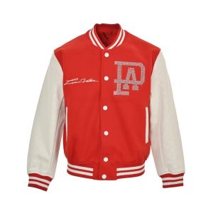 Louis Vuitton Varsity Blouson - Damier Sleeves - Red Mix Leather (9) Louis Vuitton Varsity Blouson - Damier Sleeves - Red Mix Leather