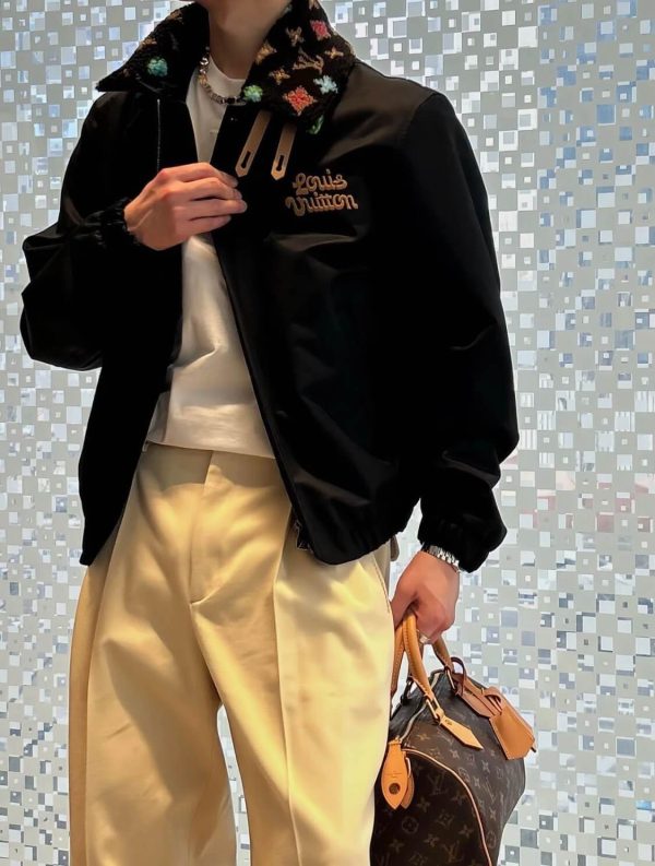 Louis Vuitton by Tyler, the Creator Cotton Aviator Jacket in Black