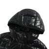 Moncler Barante Hooded Short Down Jacket Glossy Black (4) Moncler Barante Hooded Short Down Jacket Glossy Black