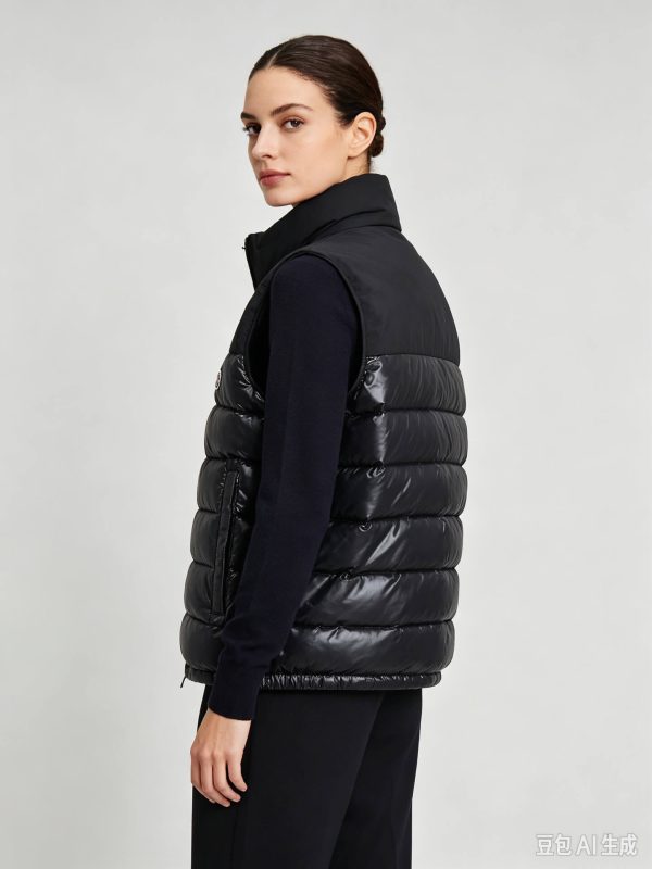 Moncler Cerces Paneled Down Vest Black (5) Moncler Cerces Paneled Down Vest Black