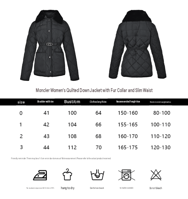 Moncler Cygne Faux Fur-Trimmed Belted Down Jacket Black