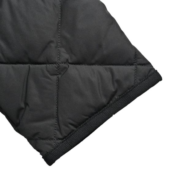 Moncler Cygne Faux Fur-Trimmed Belted Down Jacket Black