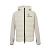 Moncler Grenoble Logo-Print Hybrid Quilted Down Jacket Black