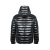 Moncler Lauros Hooded Short Down Jacket Glossy Black (2) Moncler Lauros Hooded Short Down Jacket Glossy Black