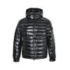 Moncler Lauros Hooded Short Down Jacket Glossy Black (4) Moncler Lauros Hooded Short Down Jacket Glossy Black