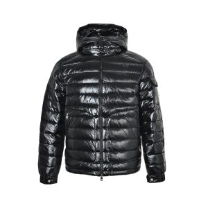Moncler Lauros Hooded Short Down Jacket Glossy Black (4) Moncler Lauros Hooded Short Down Jacket Glossy Black