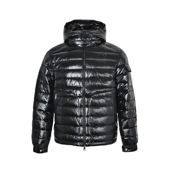 Moncler Lauros Hooded Short Down Jacket Glossy Black (4) Moncler Lauros Hooded Short Down Jacket Glossy Black