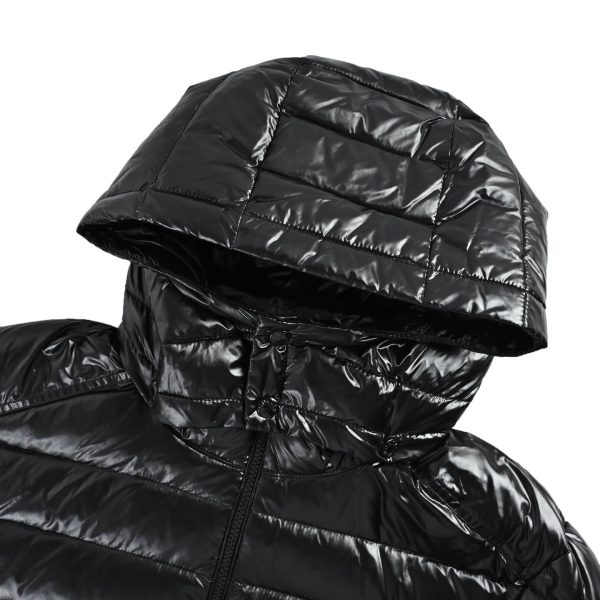 Moncler Lauros Hooded Short Down Jacket Glossy Black (5) Moncler Lauros Hooded Short Down Jacket Glossy Black