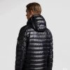 Moncler Lauros Hooded Short Down Jacket Glossy Black (6) Moncler Lauros Hooded Short Down Jacket Glossy Black