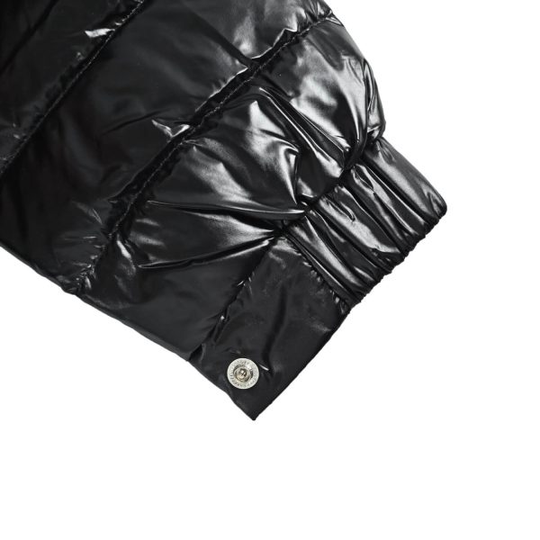 Moncler Lauros Hooded Short Down Jacket Glossy Black (7) Moncler Lauros Hooded Short Down Jacket Glossy Black