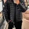Moncler Lauros Hooded Short Down Jacket Glossy Black (9) Moncler Lauros Hooded Short Down Jacket Glossy Black