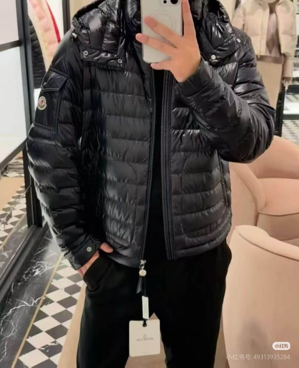 Moncler Lauros Hooded Short Down Jacket Glossy Black (9) Moncler Lauros Hooded Short Down Jacket Glossy Black