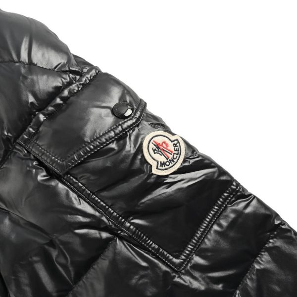 Moncler Maya Hooded Short Down Jacket Glossy Black (2) Moncler Maya Hooded Short Down Jacket Glossy Black