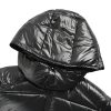 Moncler Maya Hooded Short Down Jacket Glossy Black (3) Moncler Maya Hooded Short Down Jacket Glossy Black