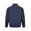 Prada Cotton Canvas Blouson - Leather-Trimmed Collar Navy Blue (2) Prada Cotton Canvas Blouson - Leather-Trimmed Collar Navy Blue