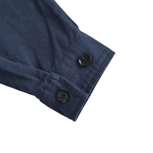 Prada Cotton Canvas Blouson - Leather-Trimmed Collar Navy Blue (8) Prada Cotton Canvas Blouson - Leather-Trimmed Collar Navy Blue