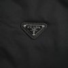 Prada Gabardine Bomber Jacket Enamel Triangle Logo Black (6) Prada Gabardine Bomber Jacket Enamel Triangle Logo Black