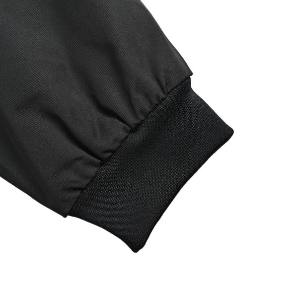 Prada Gabardine Bomber Jacket Enamel Triangle Logo Black (7) Prada Gabardine Bomber Jacket Enamel Triangle Logo Black