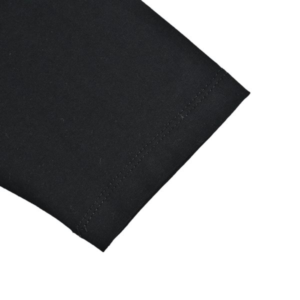 Prada Long-Sleeve T-Shirt Embossed Triangle Logo Black Cotton (5) Prada Long-Sleeve T-Shirt Embossed Triangle Logo Black Cotton