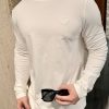 Prada Long-Sleeve T-Shirt Embossed Triangle Logo Black Cotton (7) Prada Long-Sleeve T-Shirt Embossed Triangle Logo Black Cotton