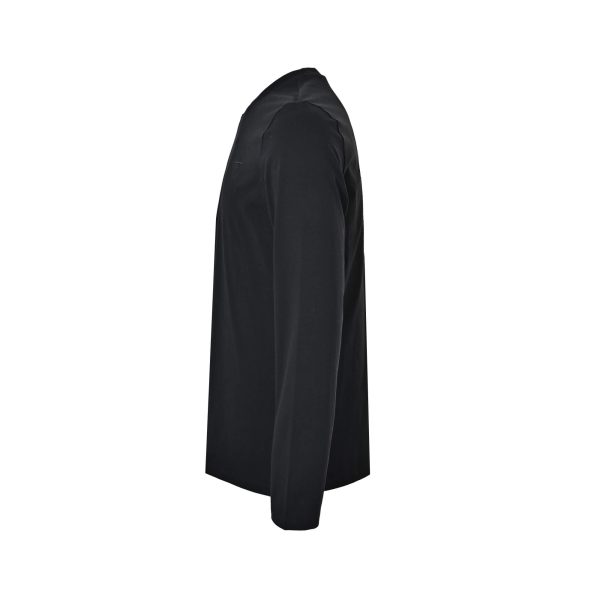 Prada Long-Sleeve T-Shirt Embossed Triangle Logo Black Cotton (9) Prada Long-Sleeve T-Shirt Embossed Triangle Logo Black Cotton