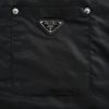 Prada Padded Overshirt Enamel Triangle Logo Black Re-Nylon