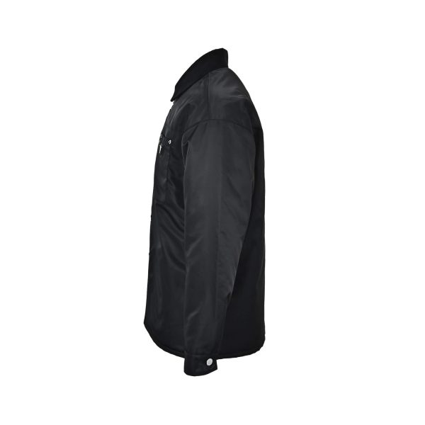 Prada Padded Overshirt Enamel Triangle Logo Black Re-Nylon
