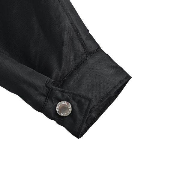 Prada Padded Overshirt Enamel Triangle Logo Black Re-Nylon
