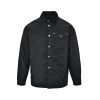 Prada Padded Overshirt Enamel Triangle Logo Black Re-Nylon