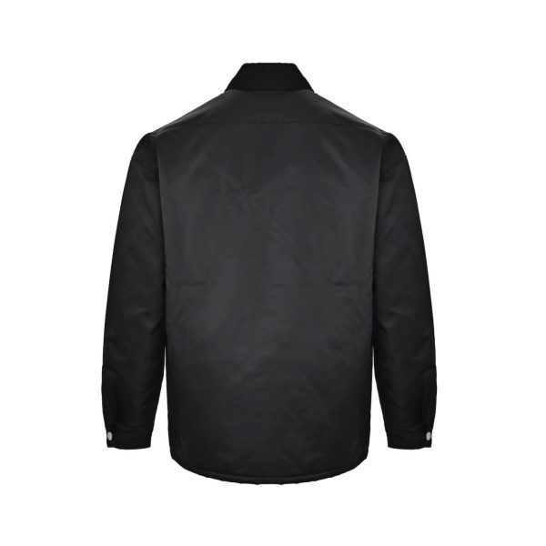Prada Padded Overshirt Enamel Triangle Logo Black Re-Nylon